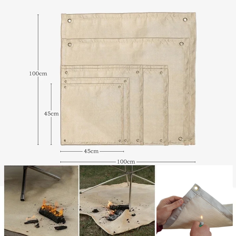 Outdoor Camping Fire - Tappetino Ignifugo da Campeggio, Coperta Resistente