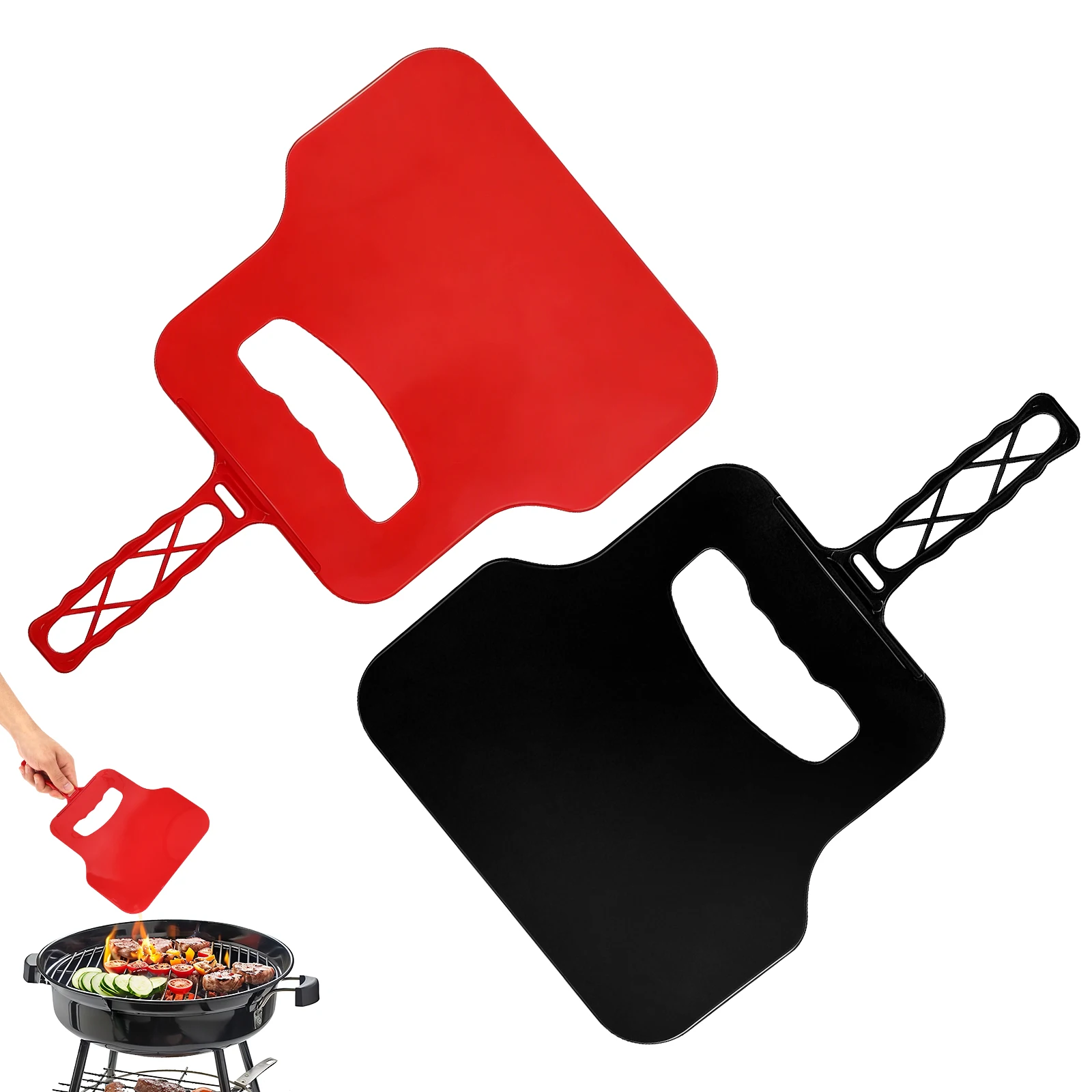 Outdoor Camping Fire - Ventilatore Manuale in Plastica, Strumento Portatile