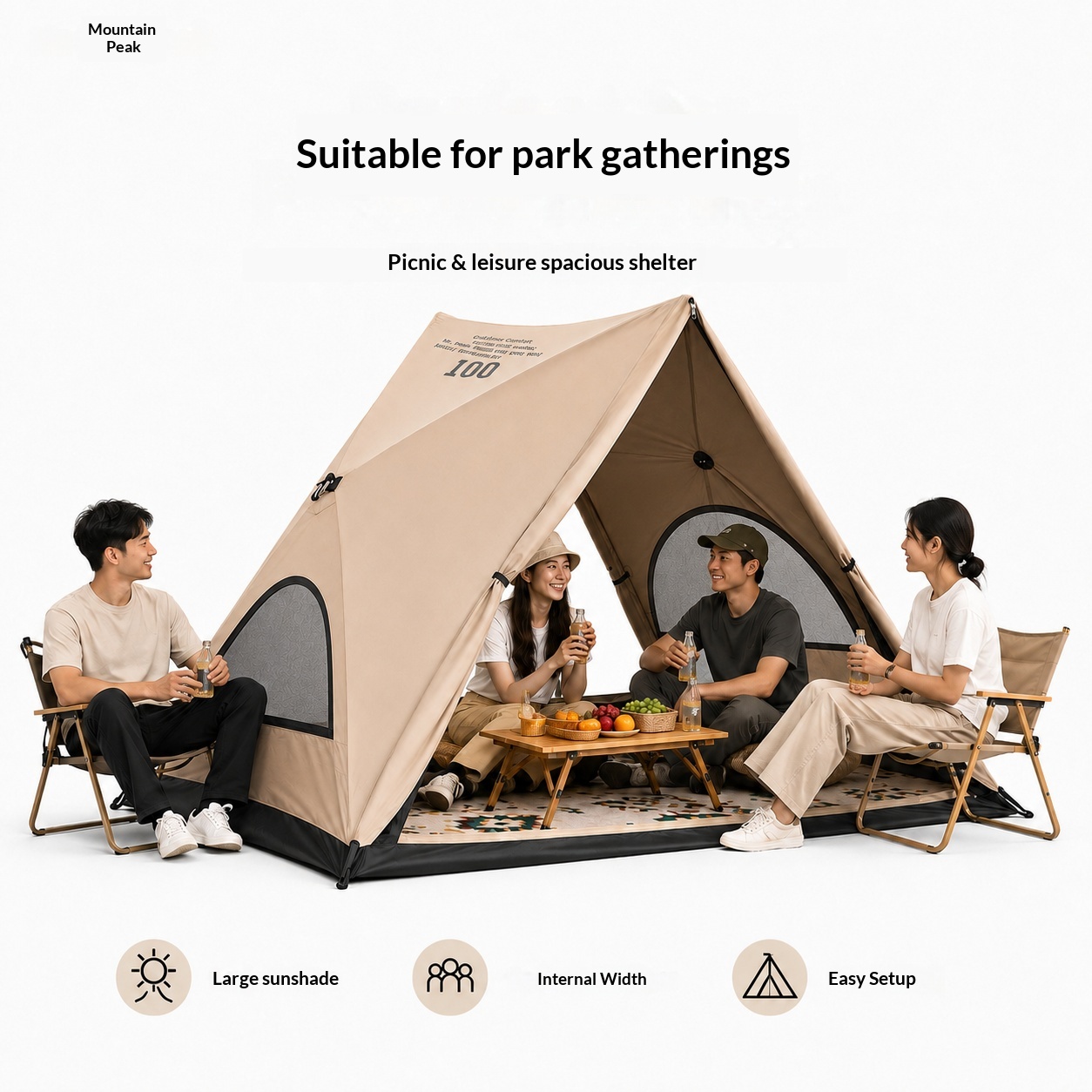 Outdoor Camping Automatic Quick Opening Tent - Tenda Triangolare Automatica, Tenda da Campeggio