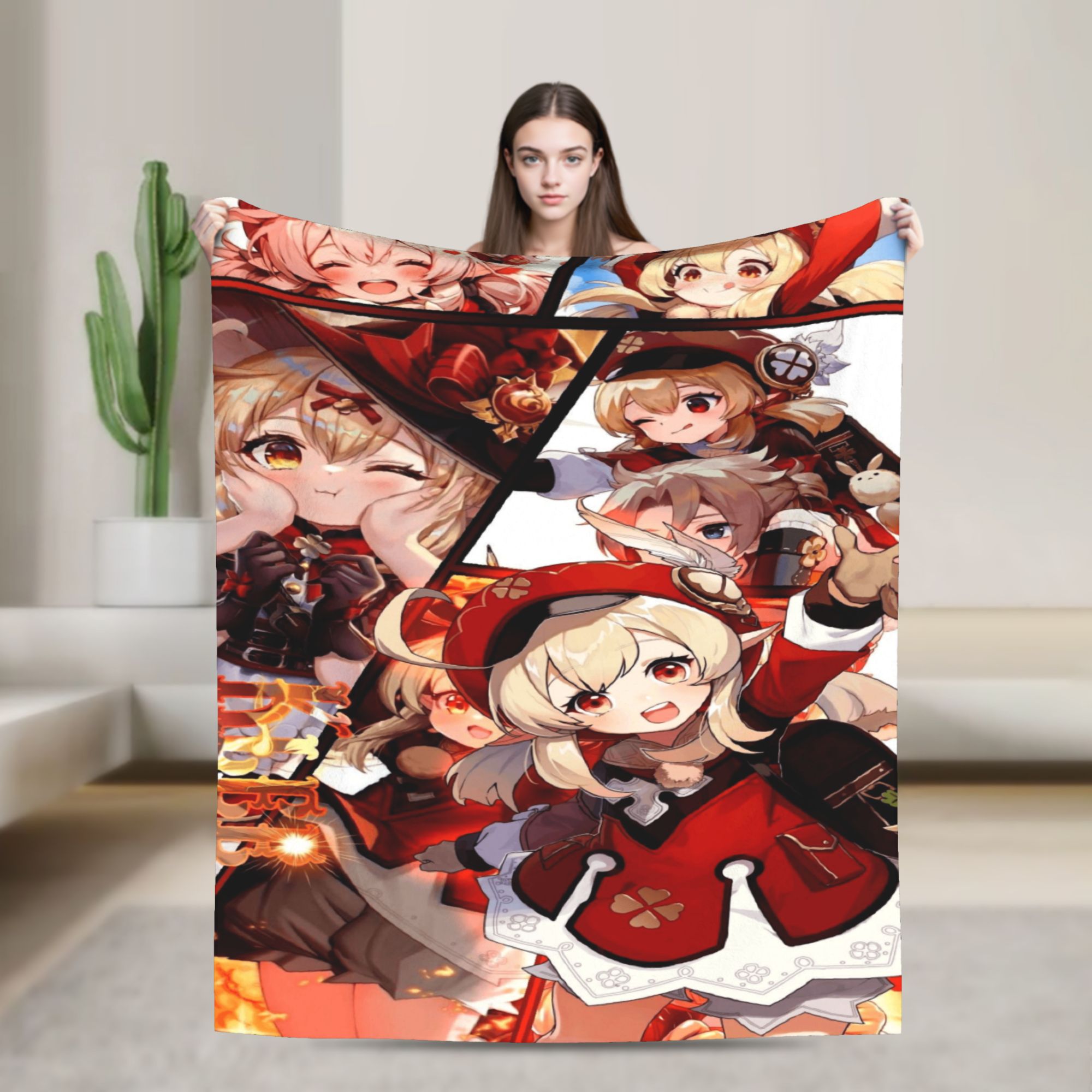 Outdoor Camping Games For Adults - Coperta Confortevole Anime Game G-Genshin Impact,
