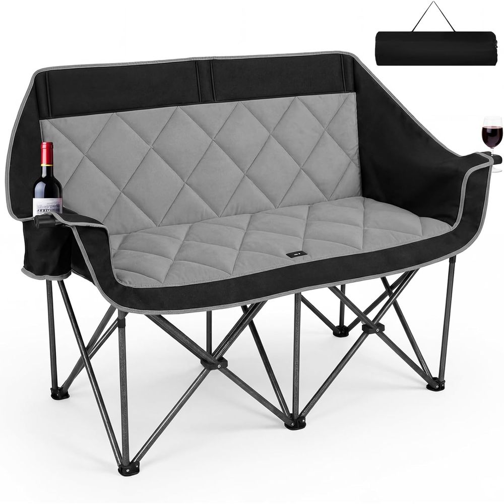 Outdoor Oversized Camping Chair - Sedia da campeggio doppia, sedia da