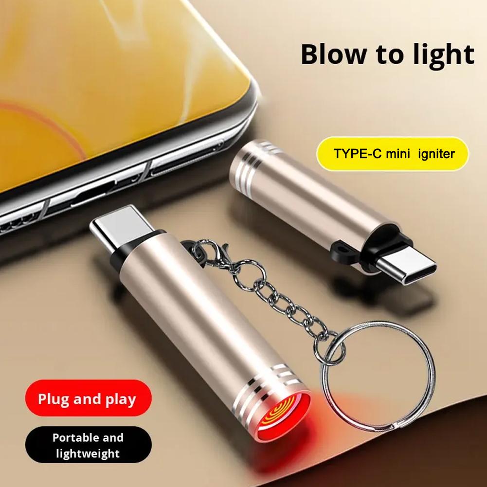Outdoor Windproof Lighter - Mini accendino di tipo C per