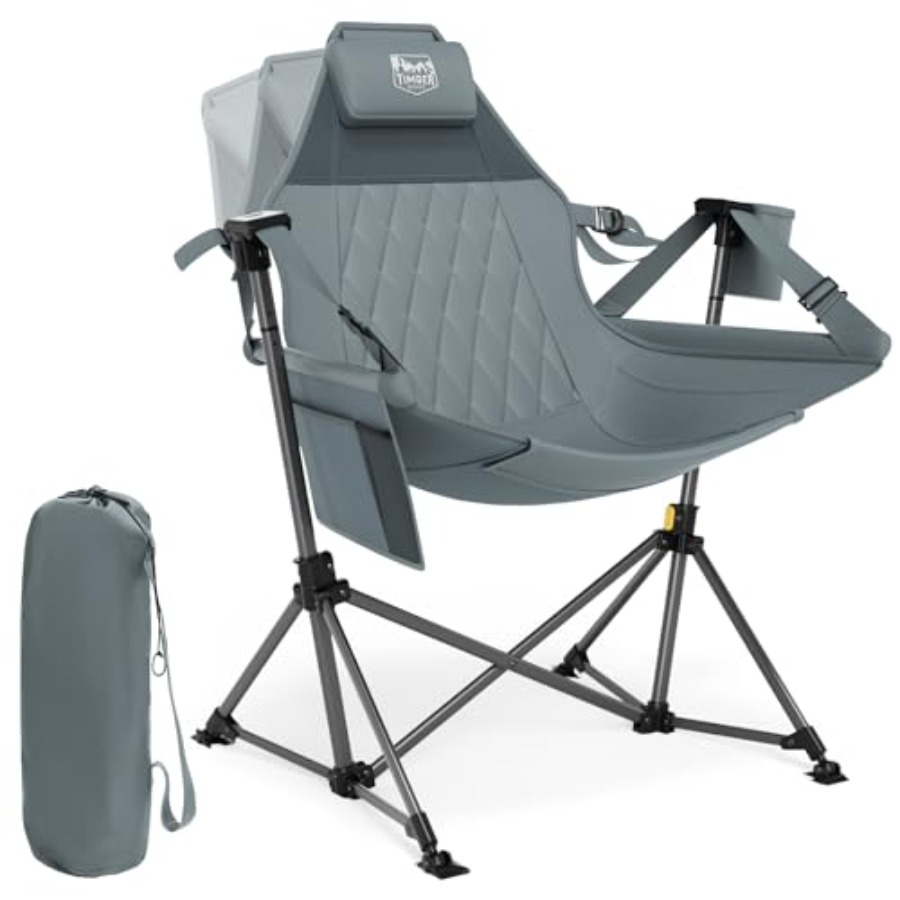 Outdoor Oversized Camping Chair - zz-Hammock Sedia da campeggio a dondolo,