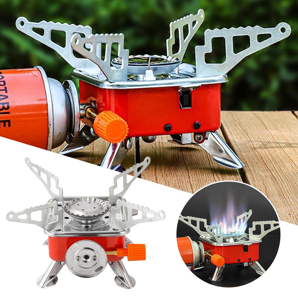 Outdoor Gas Camping Oven - Fornello Portatile da Campeggio Pieghevole Antivento