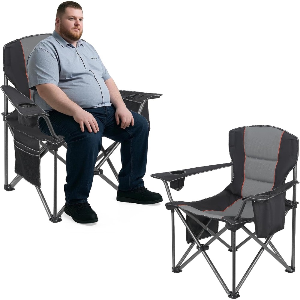 Outdoor Oversized Camping Chair - Set di 2 Sedie da Campeggio