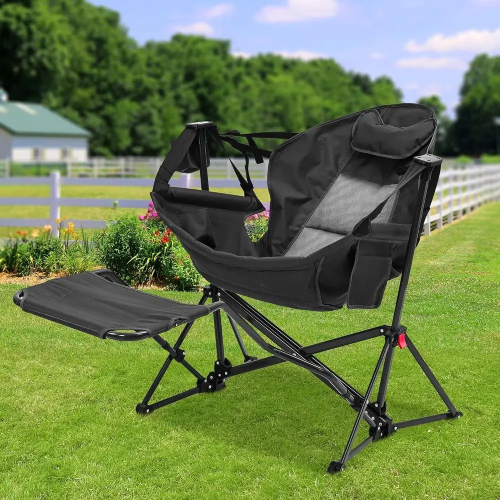 Outdoor Oversized Camping Chair - Sedia da campeggio portatile oversize con