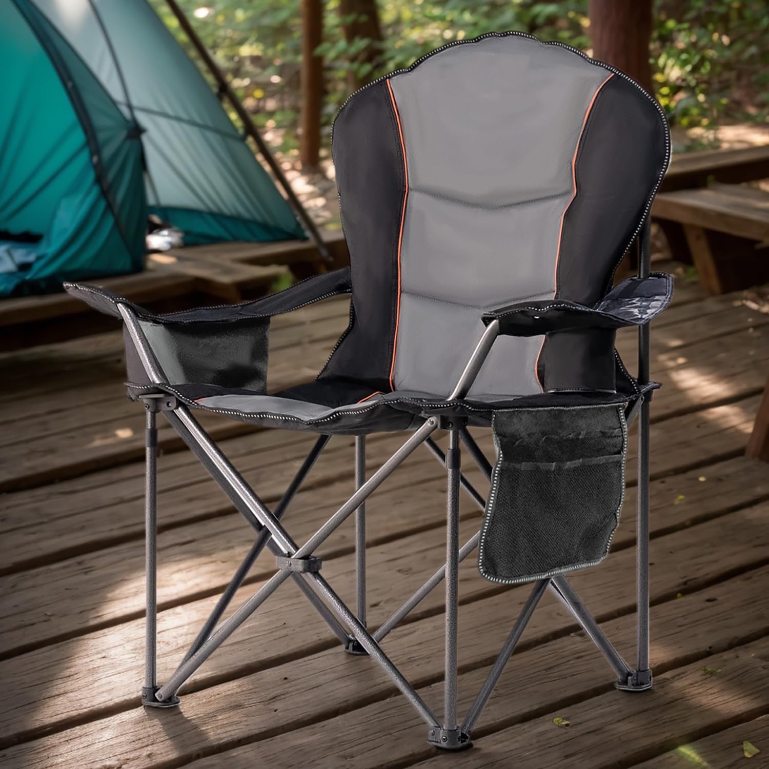 Outdoor Oversized Camping Chair - Sedia da campeggio pieghevole oversize con