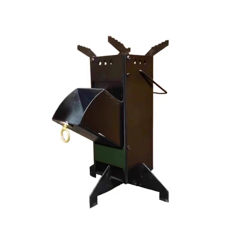 Outdoor Camping Wood Burning Stove - Stufa a Razzo Portatile, Fornello a