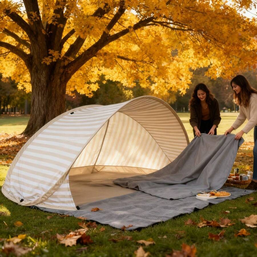Outdoor Camping Automatic Quick Opening Tent - Tenda da Spiaggia per 2 Persone