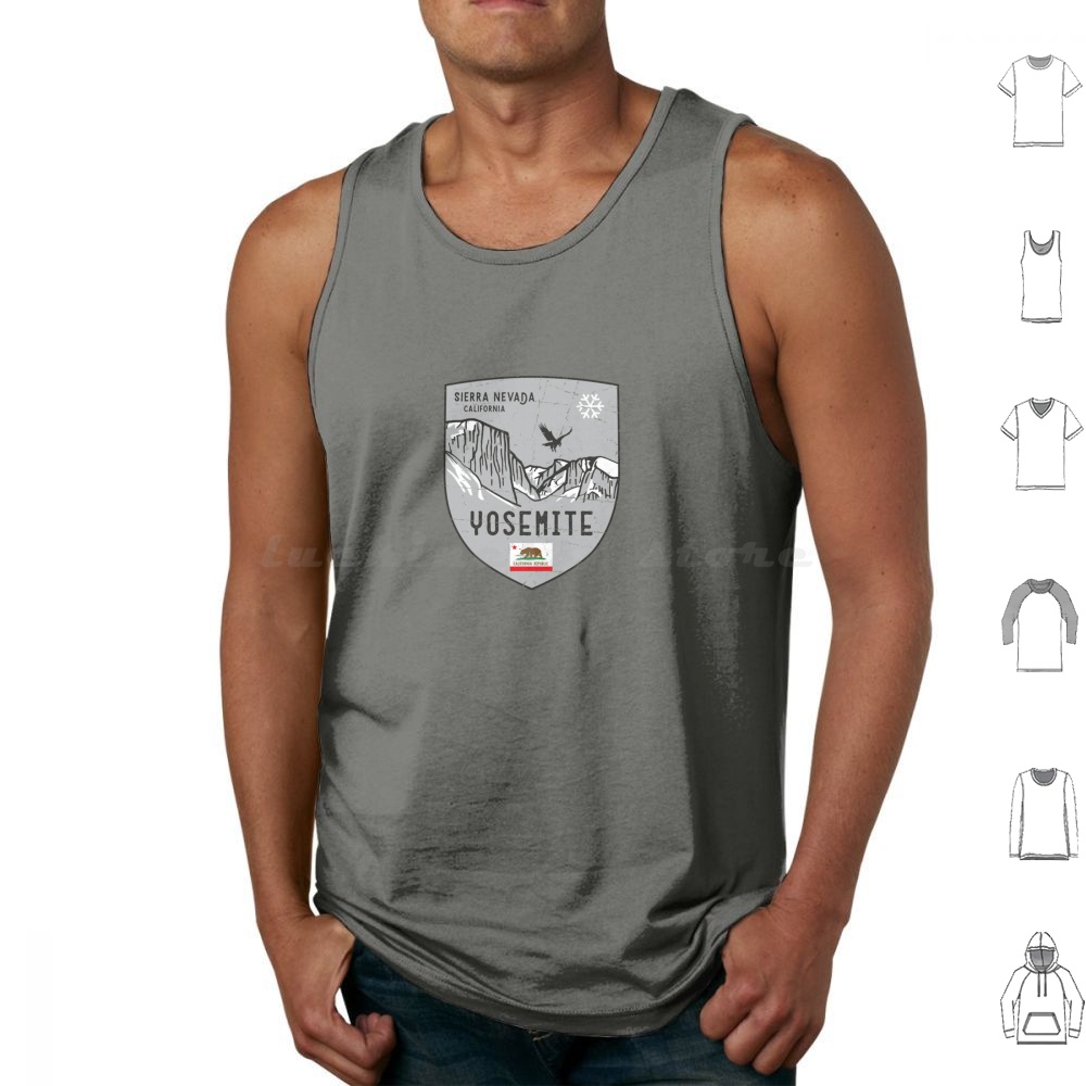 Outdoor Camping Yosemite - Yosemite California Emblem Canotte Canotte Senza