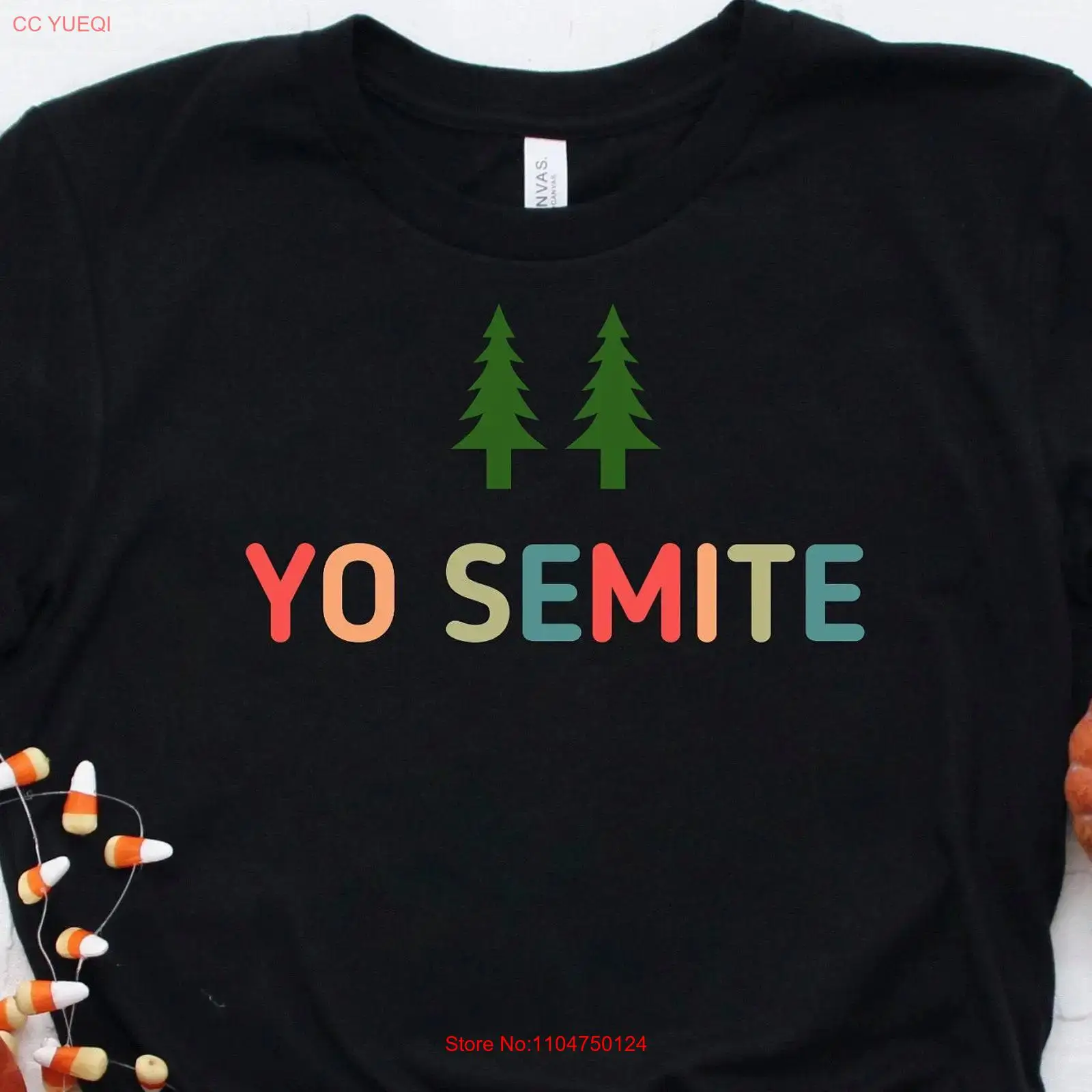 Outdoor Camping Yosemite - T-shirt Yo Semite, vintage, effetto lavato,