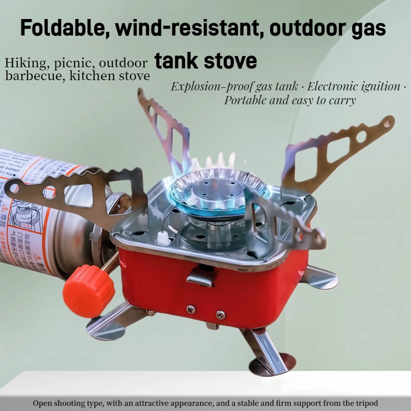 Outdoor Gas Camping Oven - Fornello Quadrato Mini da Esterno, Utensile