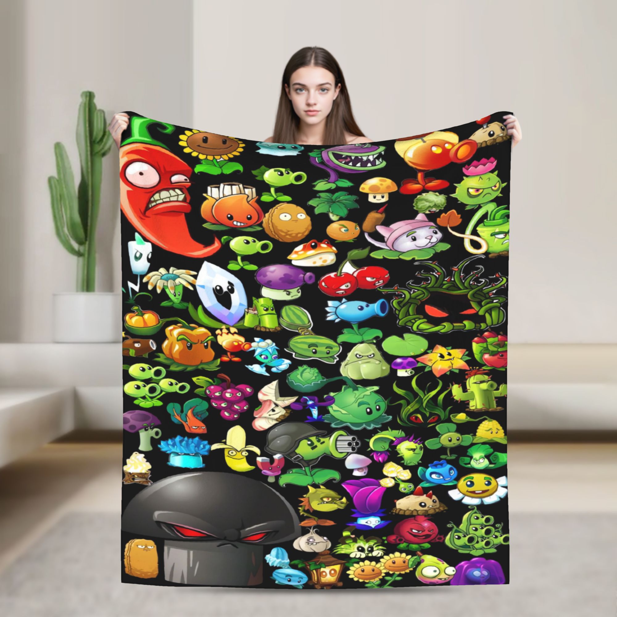 Outdoor Camping Games For Adults - Coperta Super Calda P-Plants vs. Zombies