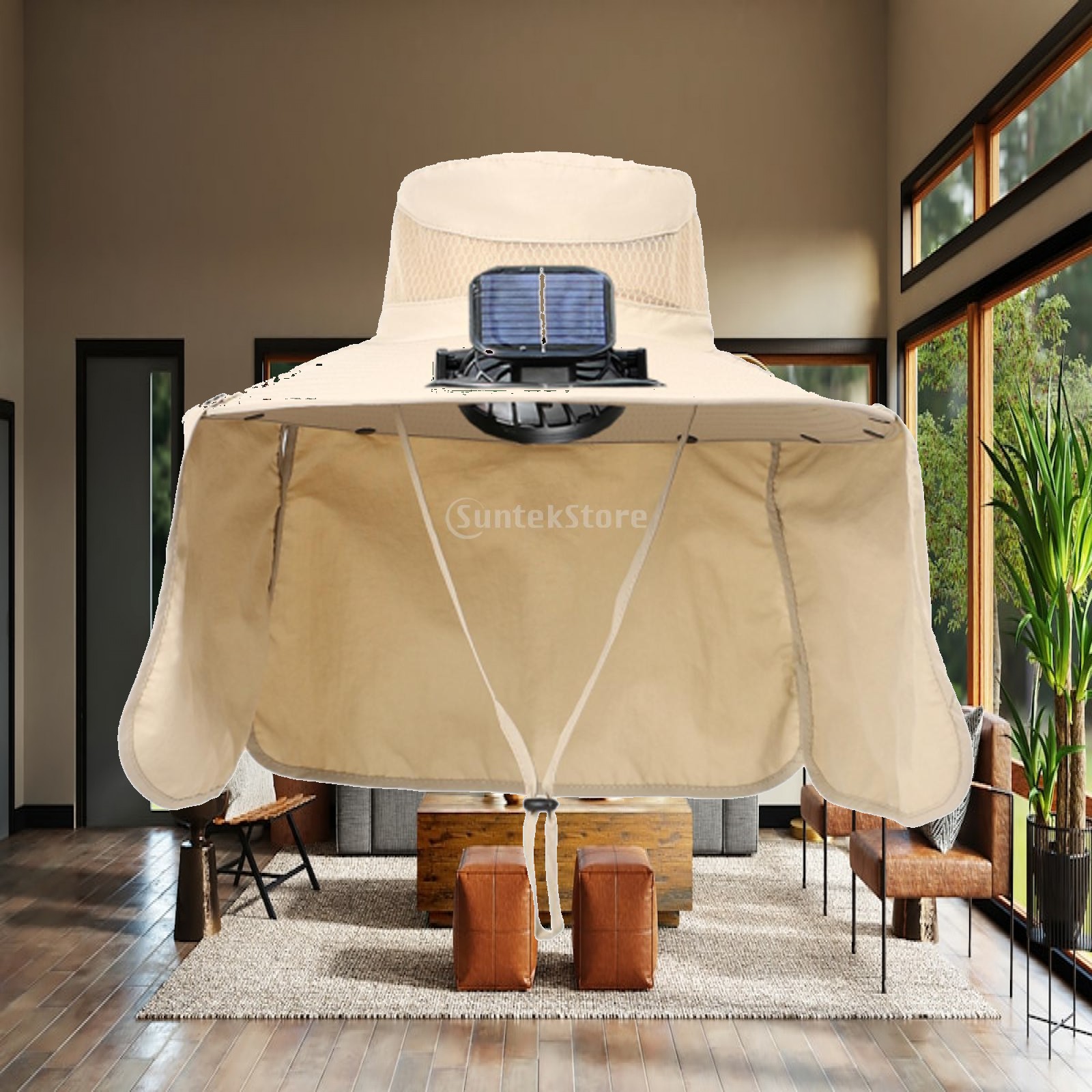 Outdoor Camping Show - Cappello con Ventola di Raffreddamento Solare,