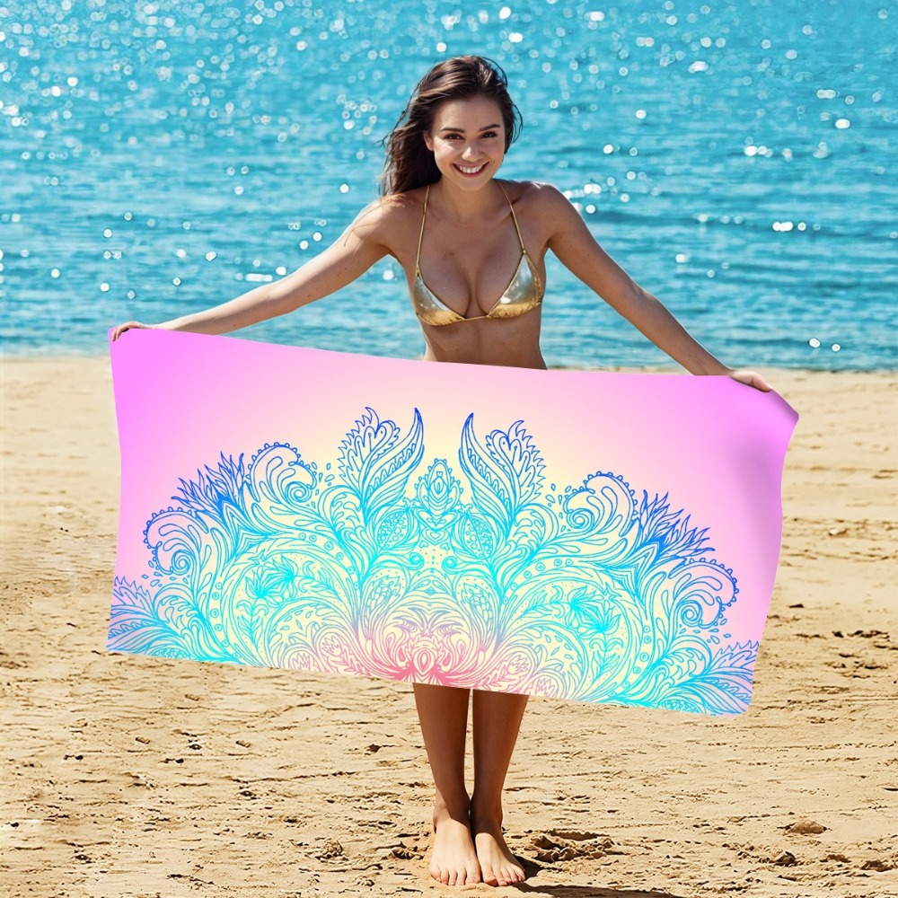 Camp Towel Microfiber - Telo Mare con Motivo Misterioso 80x160CM,