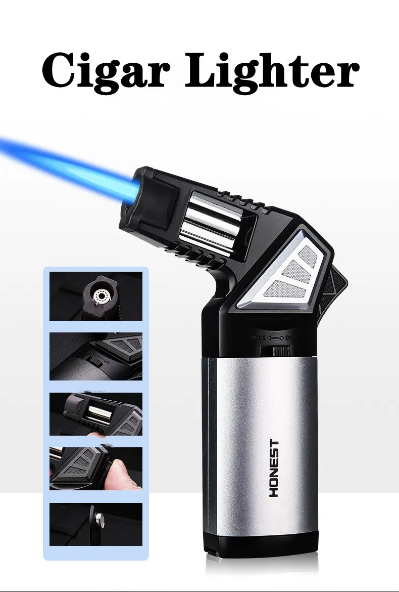 Outdoor Windproof Lighter - Onesto metallo multi esterno antivento gas