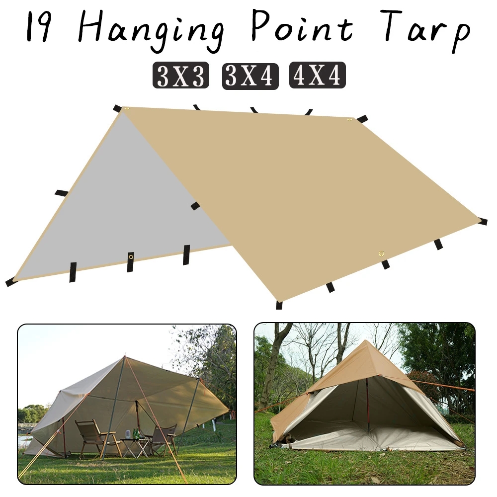 4x4m 4x3m 3x3m 19 Hang Points  - Outdoor Camping Automatic Quick Opening Tent recensione e prezzo