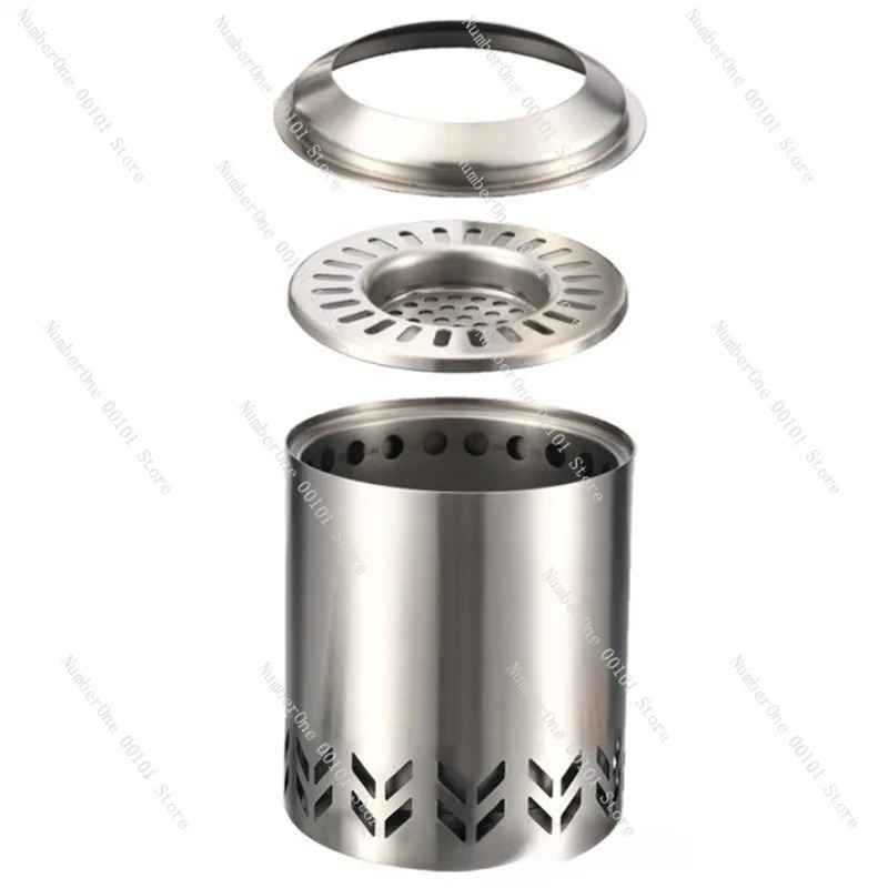 Stufa da campeggio in acciaio  - Outdoor Camping Wood Burning Stove recensione e prezzo