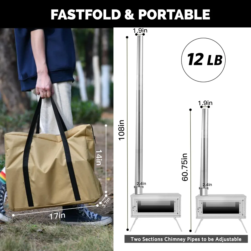 CHANGE MOORE Stufa a legna da  - Outdoor Camping Wood Burning Stove recensione e prezzo