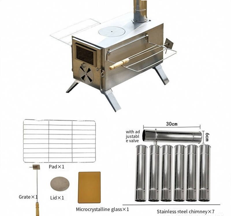 Stufa a legna da campeggio in  - Outdoor Camping Wood Burning Stove recensione e prezzo