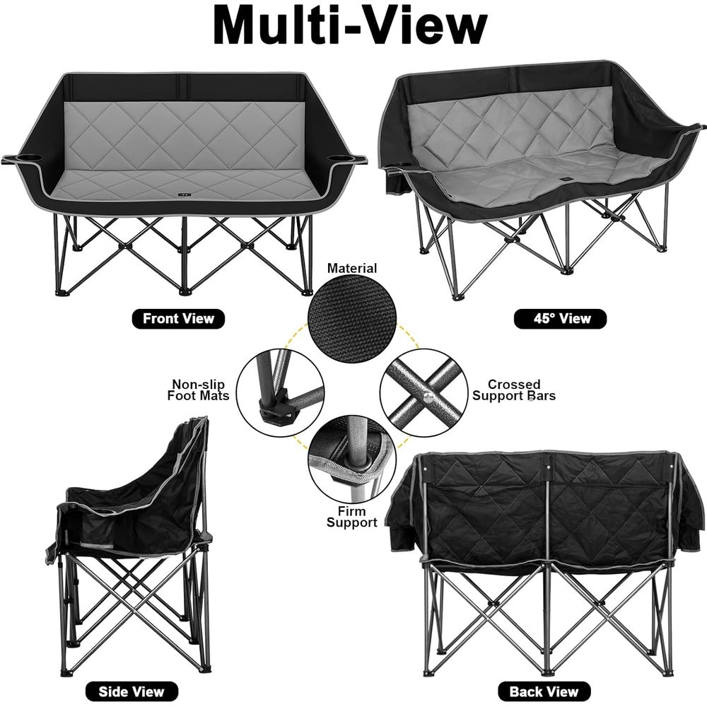 Sedia da campeggio doppia, sed - Outdoor Oversized Camping Chair recensione e prezzo