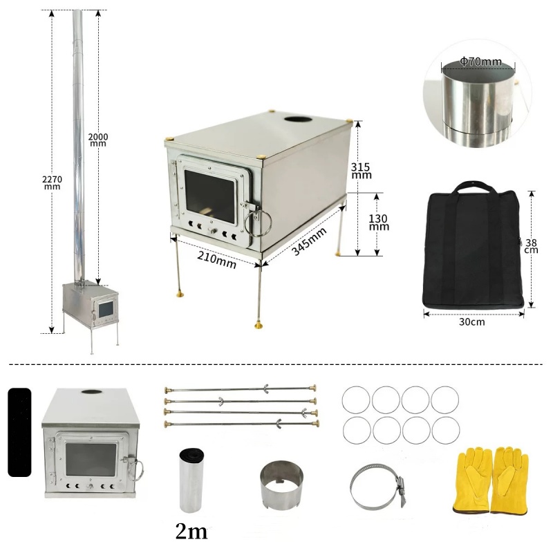 Tenda pieghevole stufa leggera - Outdoor Camping Wood Burning Stove recensione e prezzo