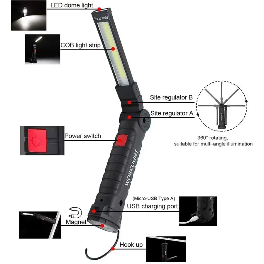 Torcia LED portatile con ganci - Camping Lantern recensione e prezzo