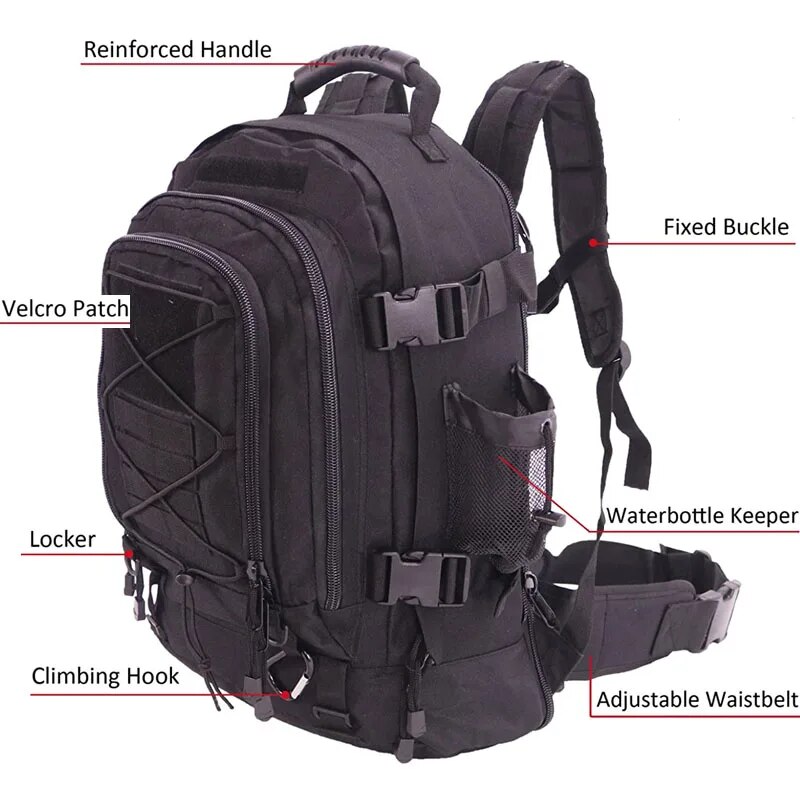 LQARMY 65L zaino tattico milit - Lightweight Backpack 65L recensione e prezzo