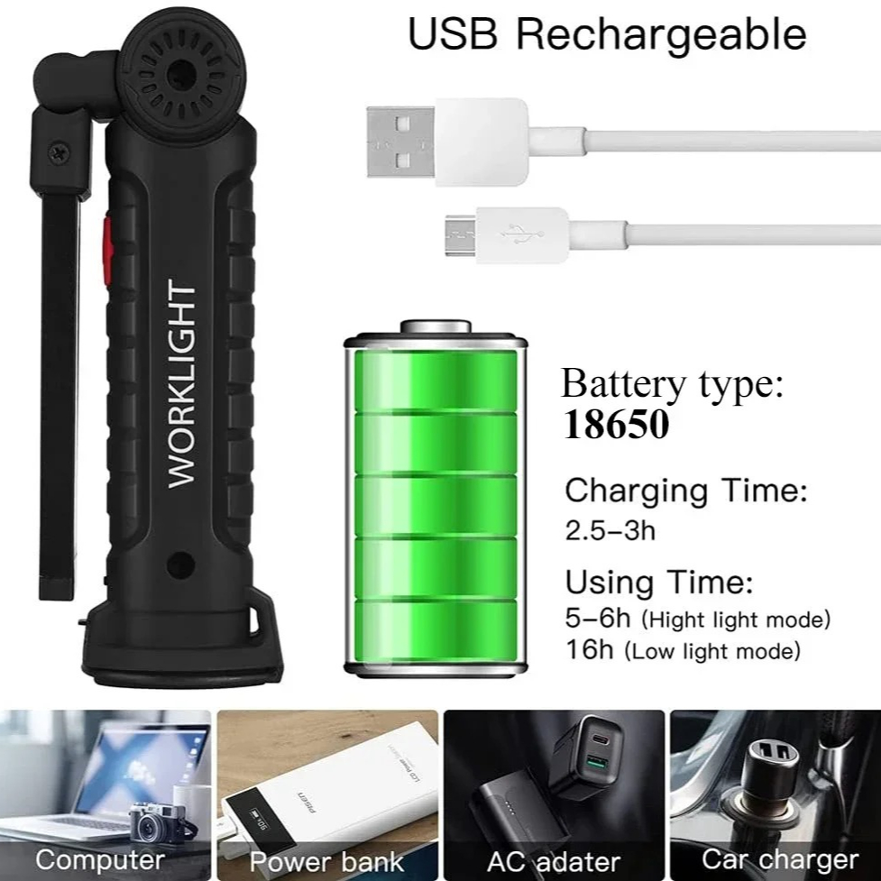 Torcia portatile a LED COB Lam - Camping Lantern recensione e prezzo