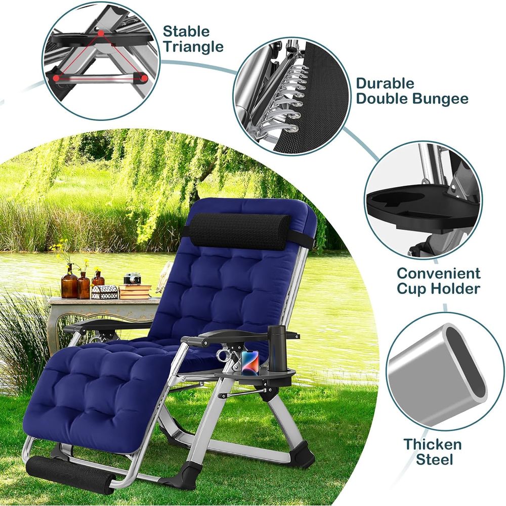 Sedia a Gravità Zero Allargata - Outdoor Oversized Camping Chair recensione e prezzo