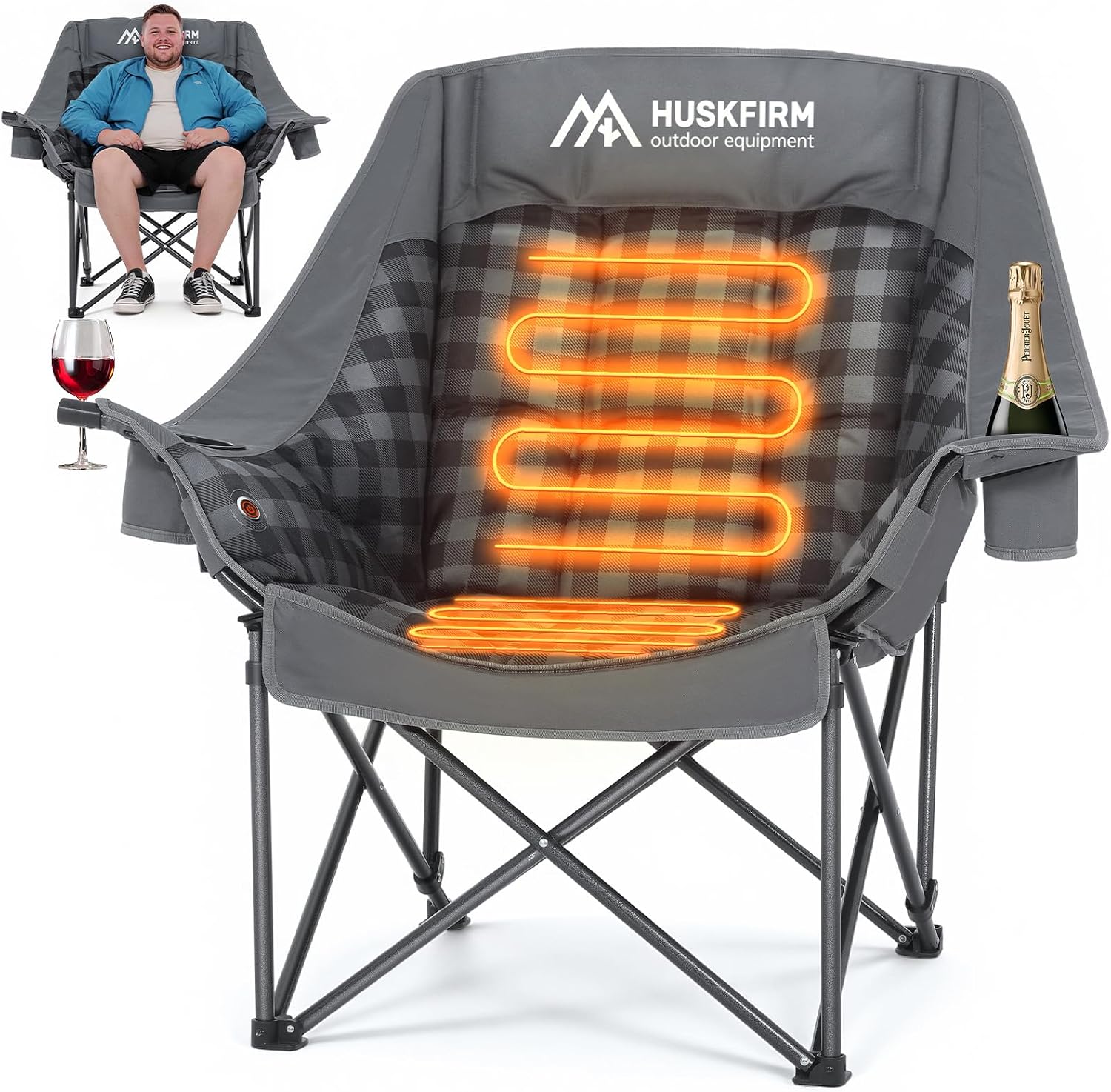 Sedia da campeggio riscaldata  - Outdoor Oversized Camping Chair recensione e prezzo