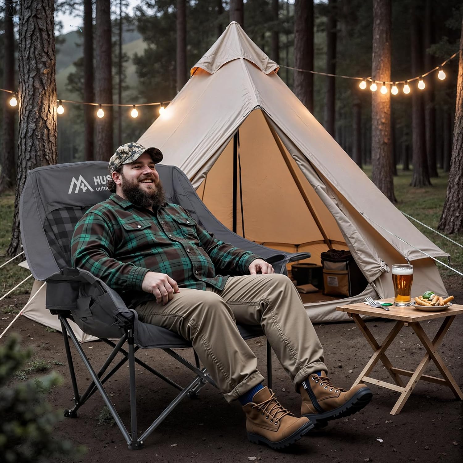 Sedia da campeggio riscaldata  - Outdoor Oversized Camping Chair recensione e prezzo
