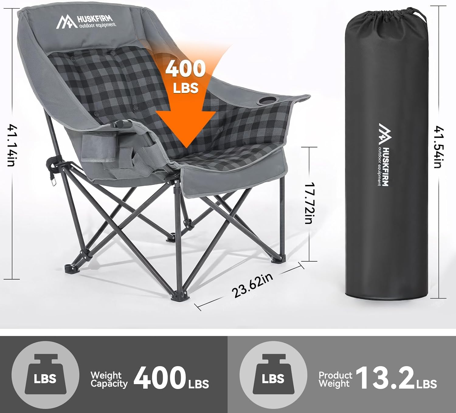 Sedia da campeggio riscaldata  - Outdoor Oversized Camping Chair recensione e prezzo