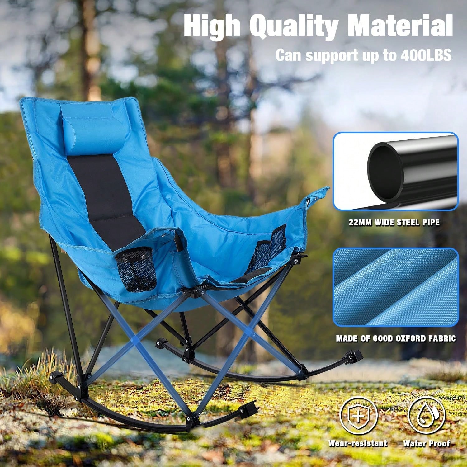 Sedia da Campeggio Pieghevole  - Outdoor Oversized Camping Chair recensione e prezzo