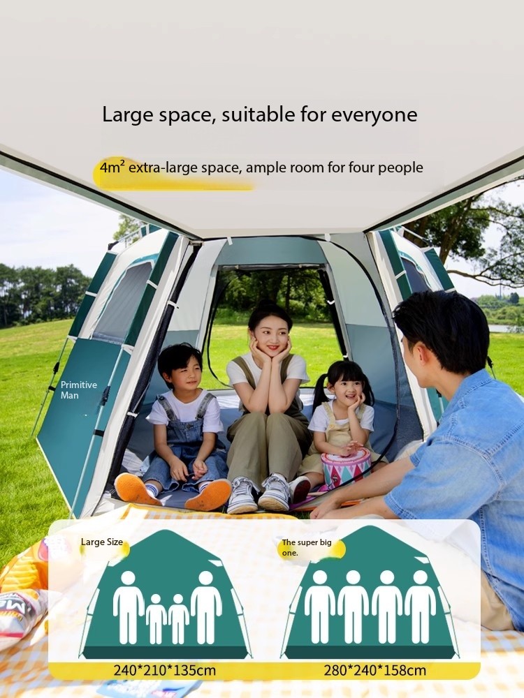 캠핑Tenda da campeggio per 6-8 p - Outdoor Camping Automatic Quick Opening Tent recensione e prezzo