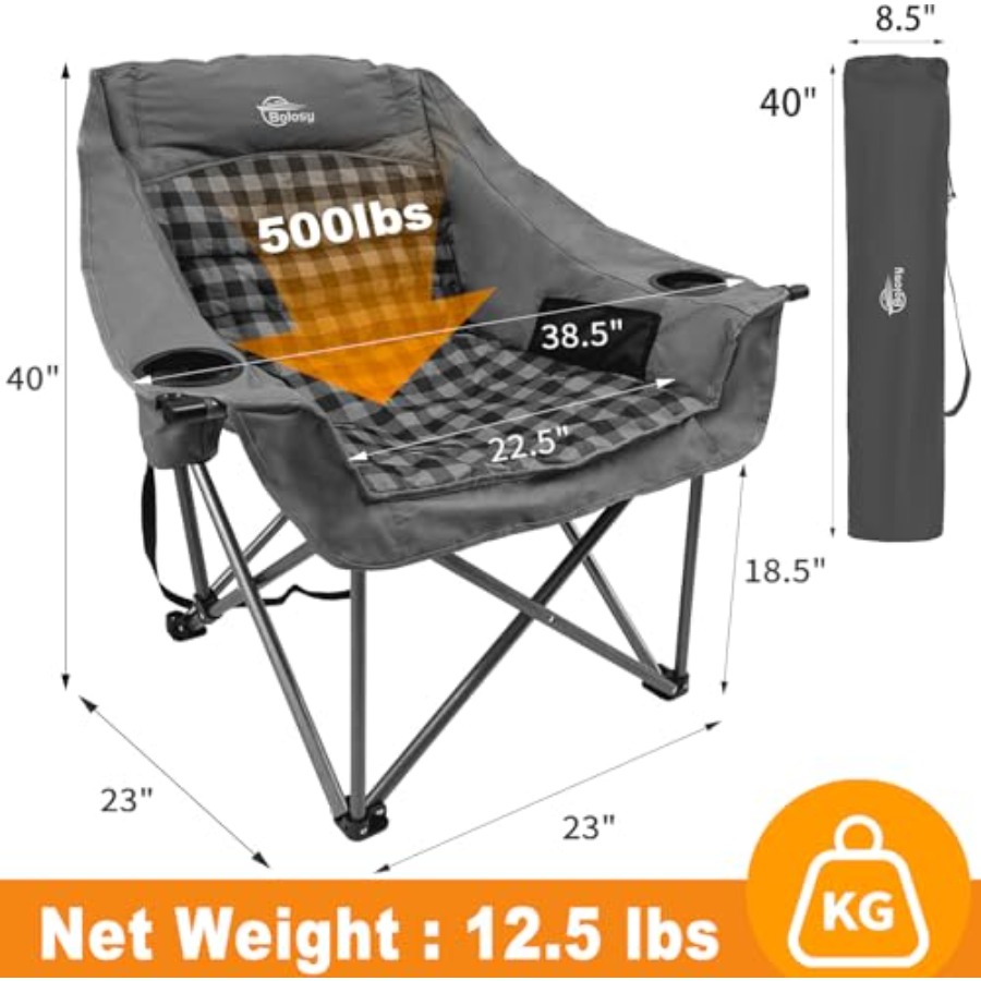 Sedie da campeggio oversize pe - Outdoor Oversized Camping Chair recensione e prezzo