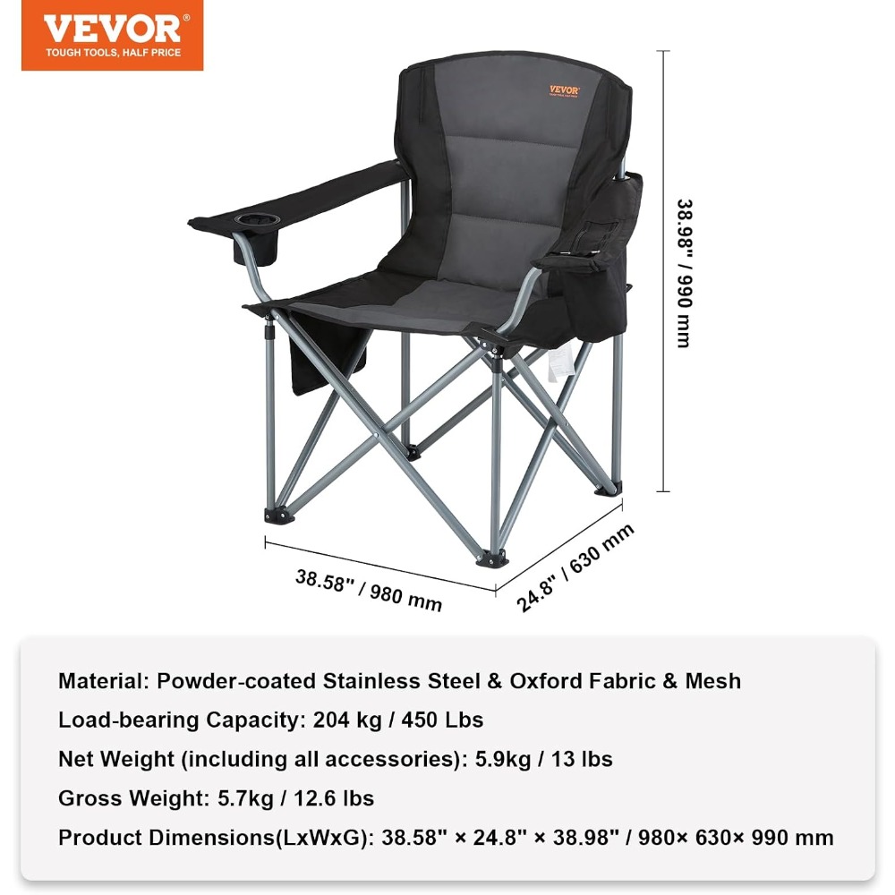 Sedia da Campeggio Pieghevole  - Outdoor Oversized Camping Chair recensione e prezzo