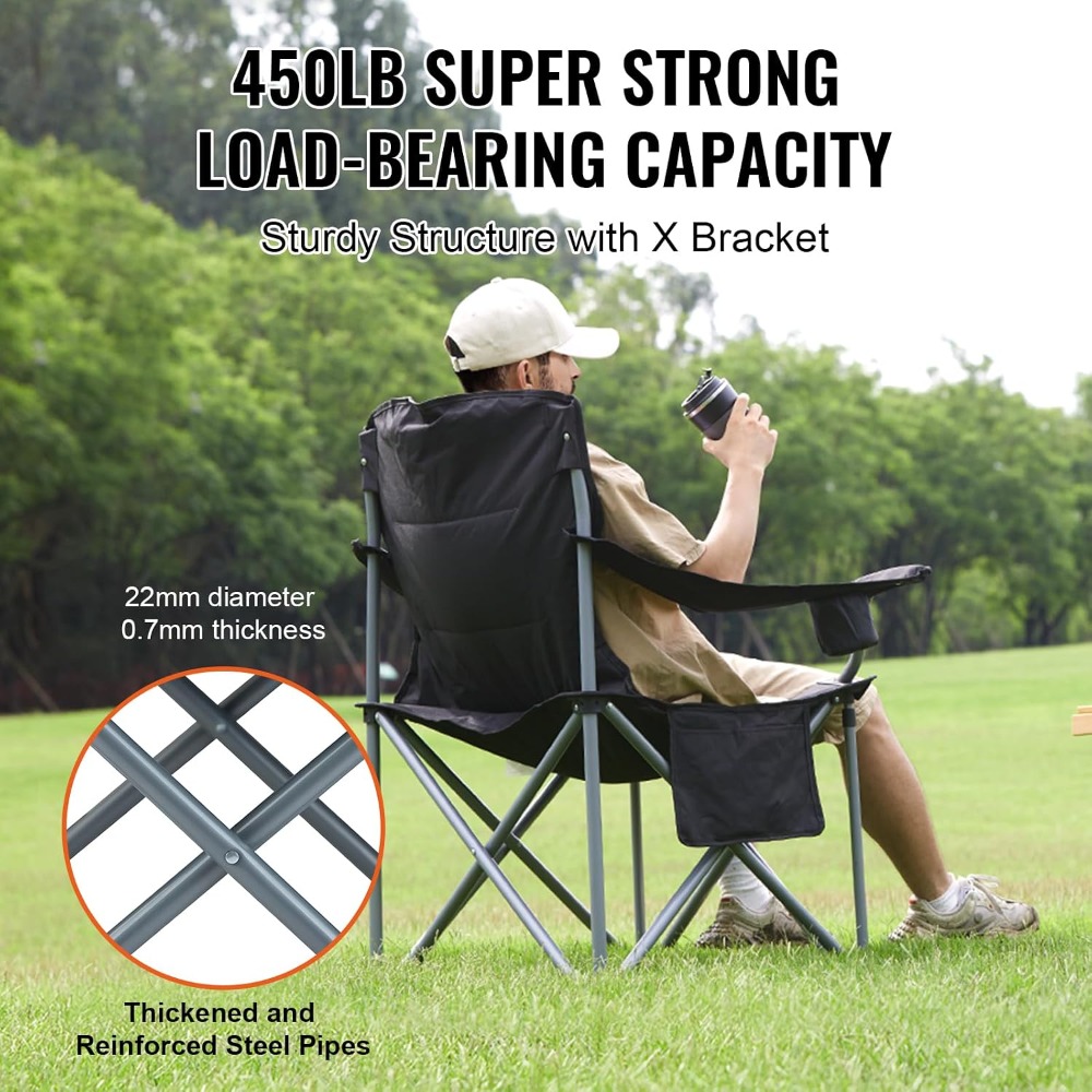Sedia da Campeggio Pieghevole  - Outdoor Oversized Camping Chair recensione e prezzo