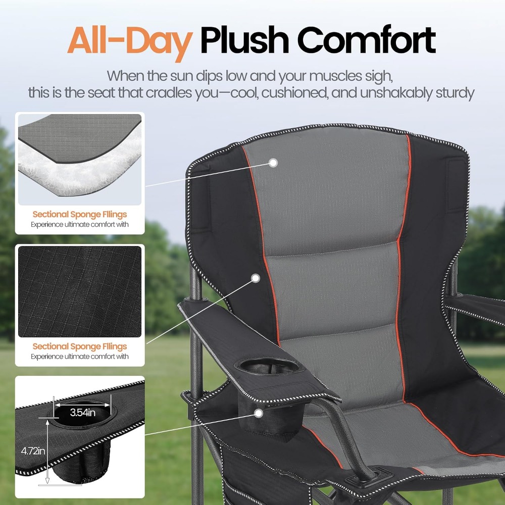 Set di 2 Sedie da Campeggio Pi - Outdoor Oversized Camping Chair recensione e prezzo