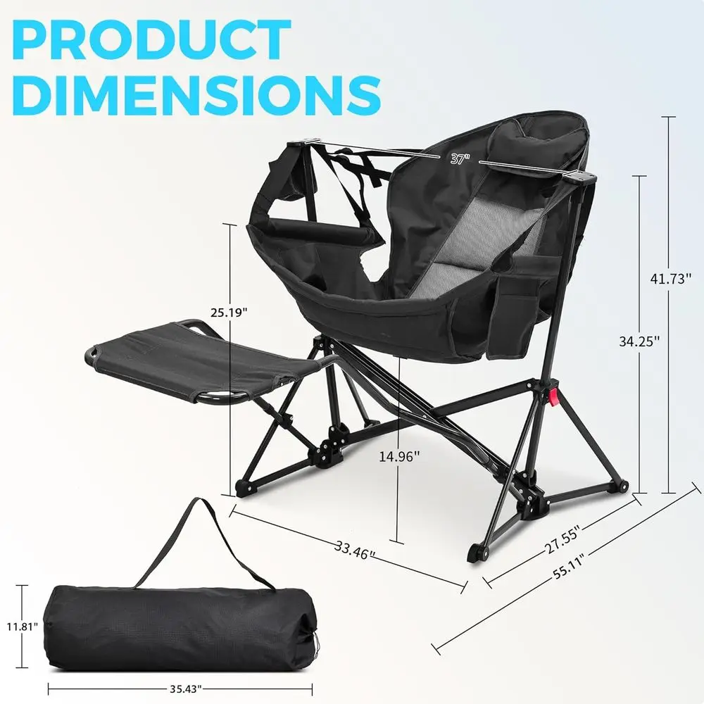 Sedia da campeggio portatile o - Outdoor Oversized Camping Chair recensione e prezzo