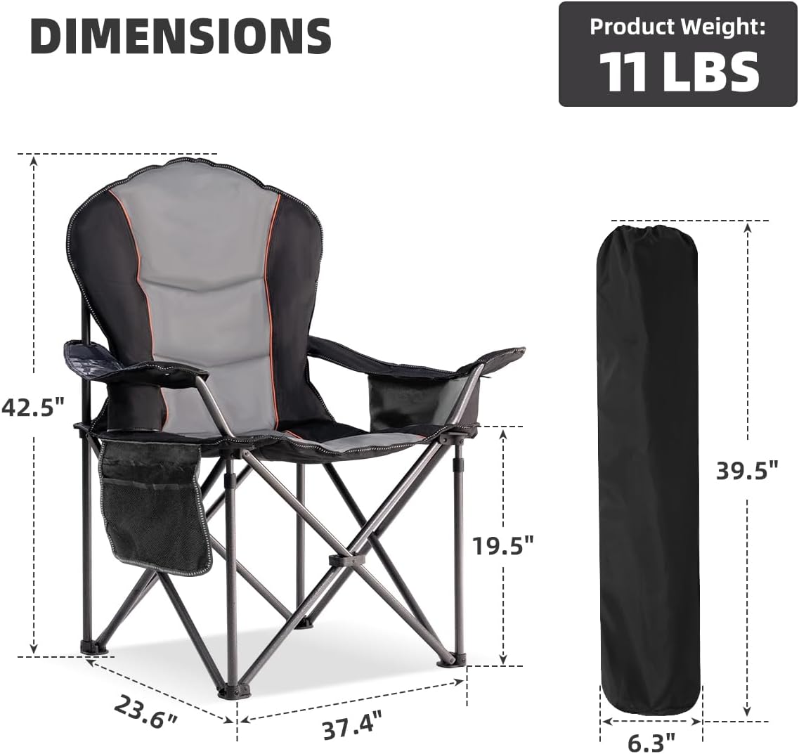 Sedia da campeggio pieghevole  - Outdoor Oversized Camping Chair recensione e prezzo