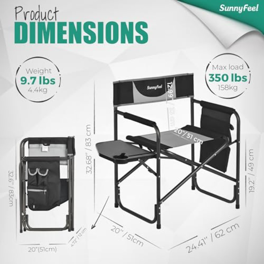 Sedia da regista pieghevole ov - Outdoor Oversized Camping Chair recensione e prezzo