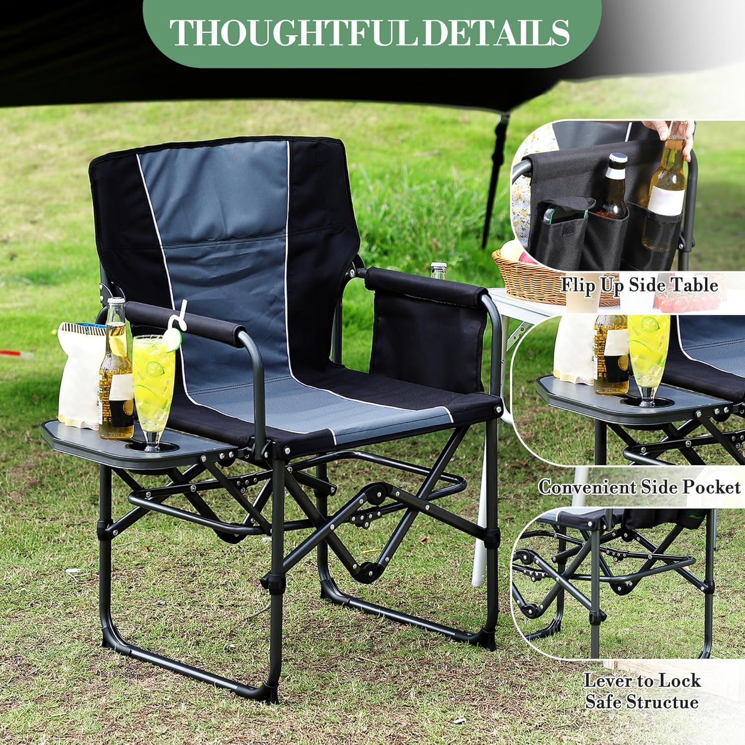 Sedie da campeggio per registi - Outdoor Oversized Camping Chair recensione e prezzo