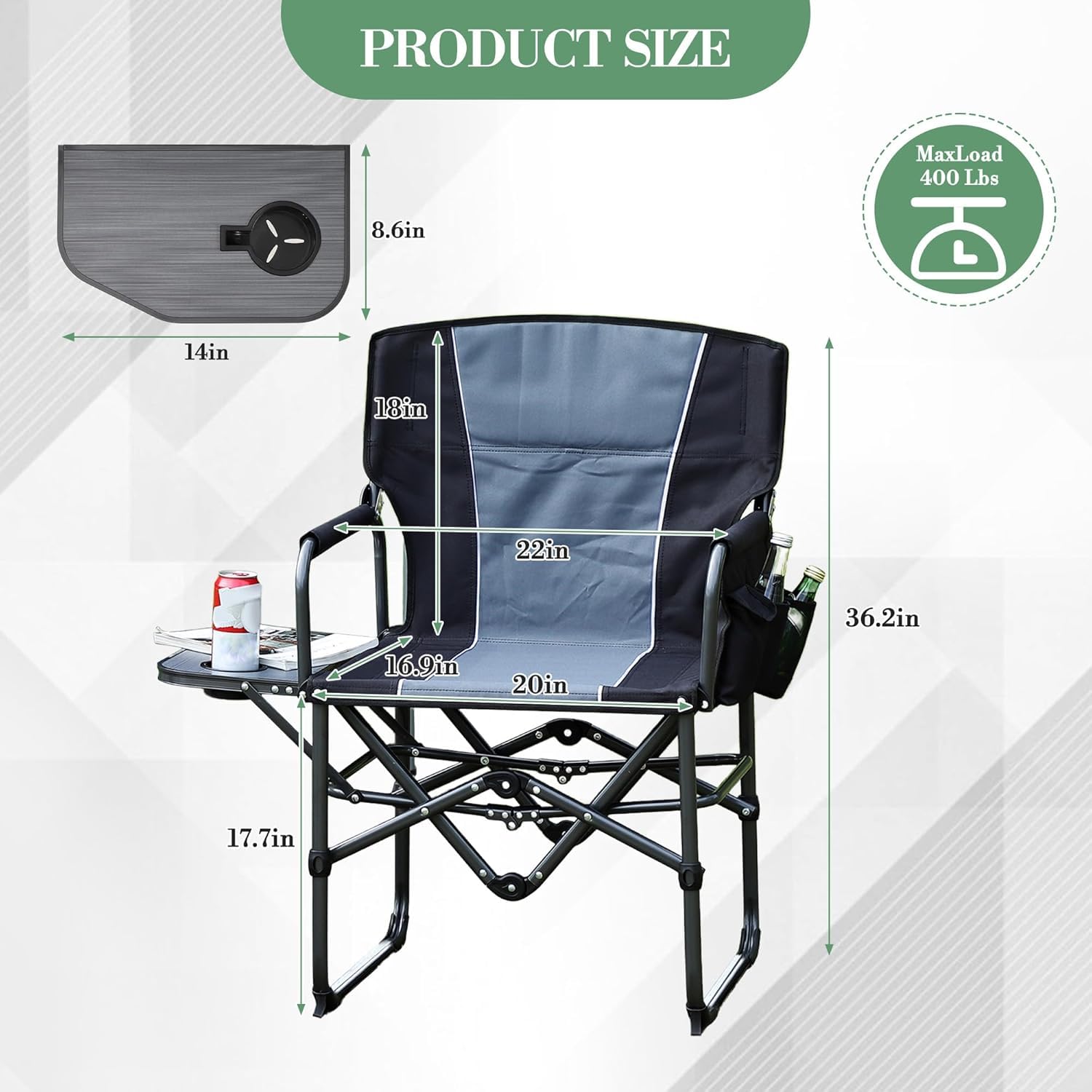 Sedie da campeggio per registi - Outdoor Oversized Camping Chair recensione e prezzo