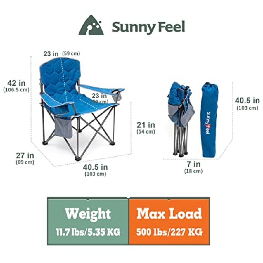 Sedia da campeggio XXL per est - Outdoor Oversized Camping Chair recensione e prezzo