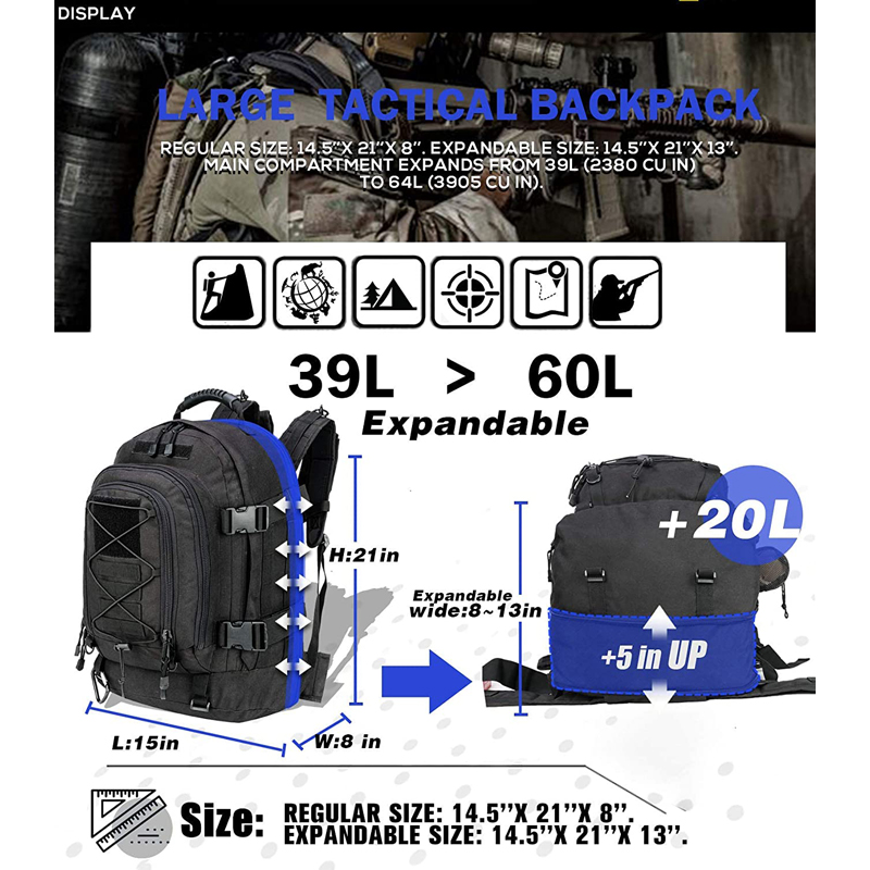 Zaino militare da 65 litri per - Lightweight Backpack 65L recensione e prezzo