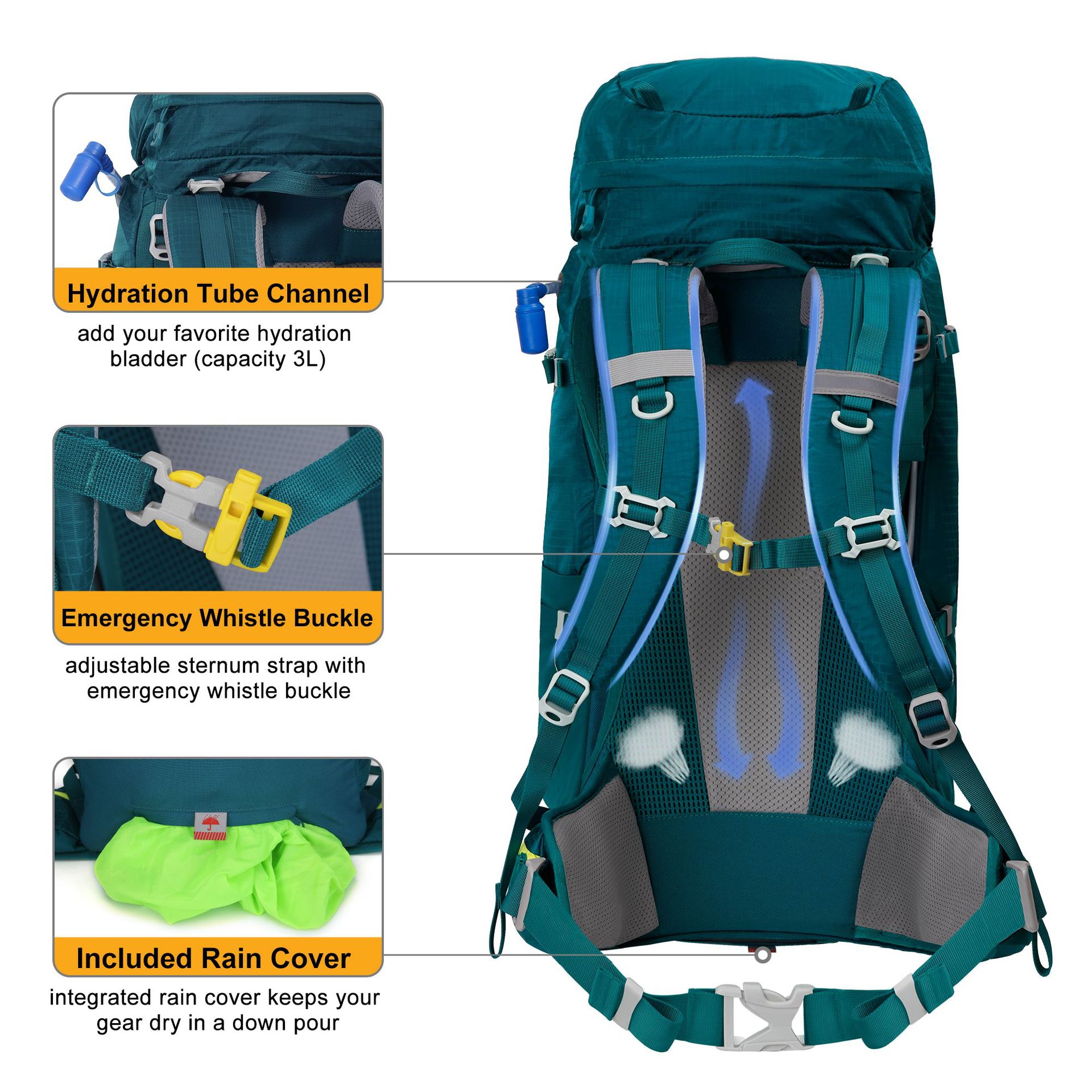 Zaino da trekking leggero in n - Lightweight Backpack 65L recensione e prezzo