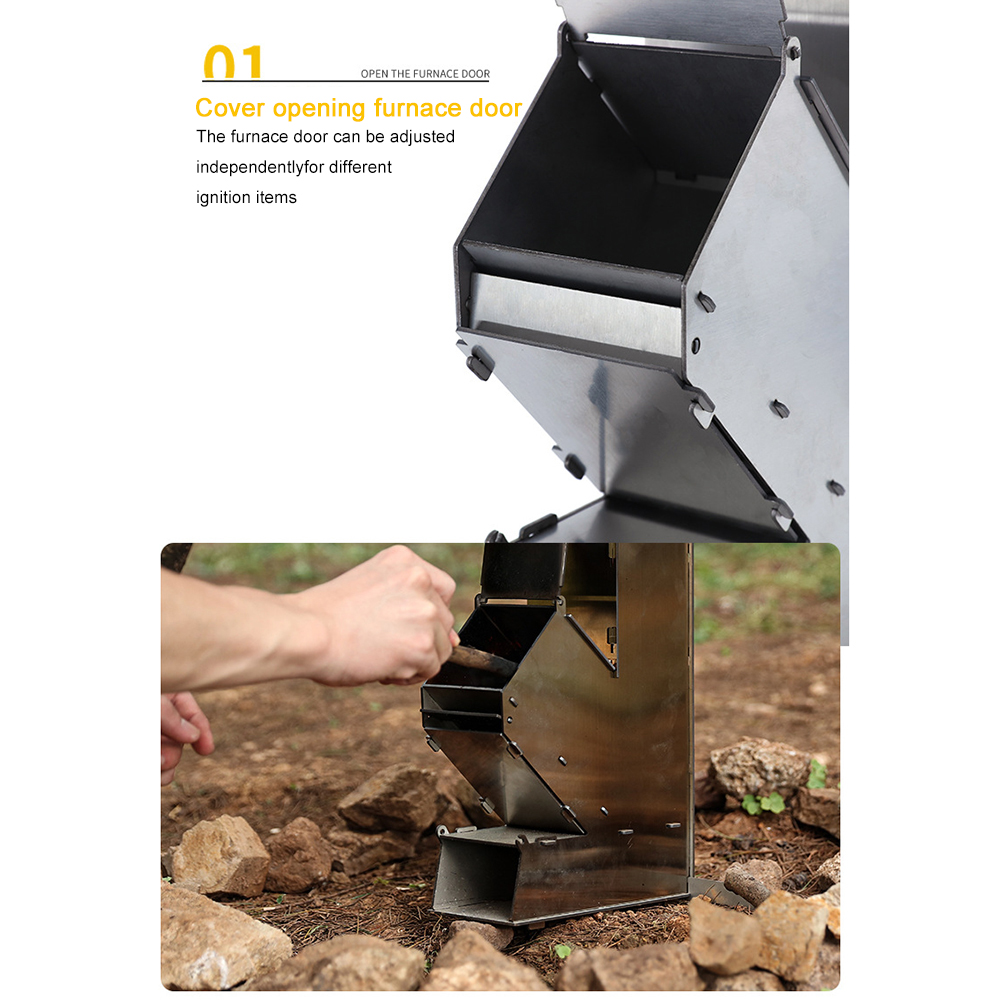 Fornello da Campeggio Portatil - Outdoor Camping Wood Burning Stove recensione e prezzo