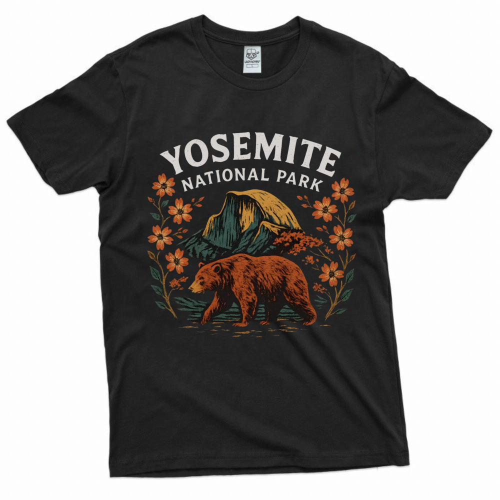Maglietta vintage con grafica  - Outdoor Camping Yosemite recensione e prezzo