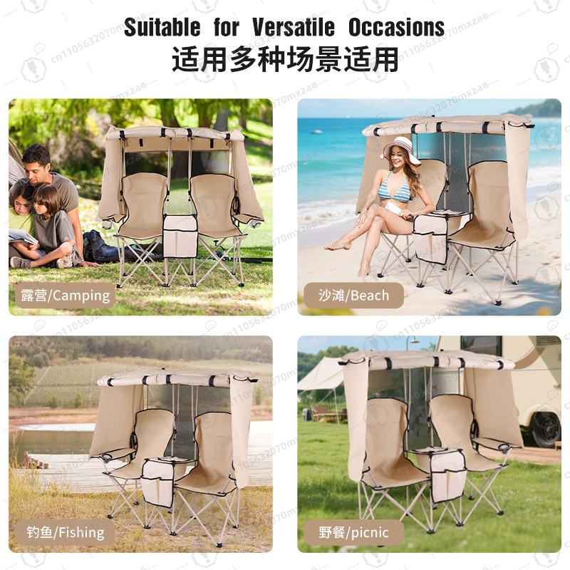 Sedia pieghevole doppia per ca - Outdoor Camping Chairs Folding recensione e prezzo